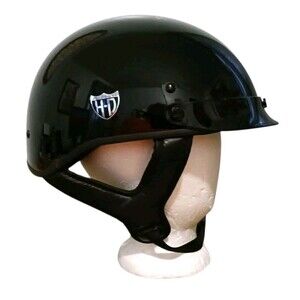 Harley Davidson Classic Cruiser Motorcycle Helmet Gloss Black Size M 57-58cm DOT